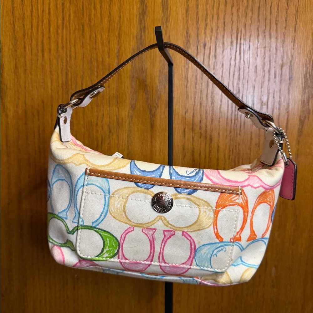 Coach Hamptons Scribble Mini Hobo Bag